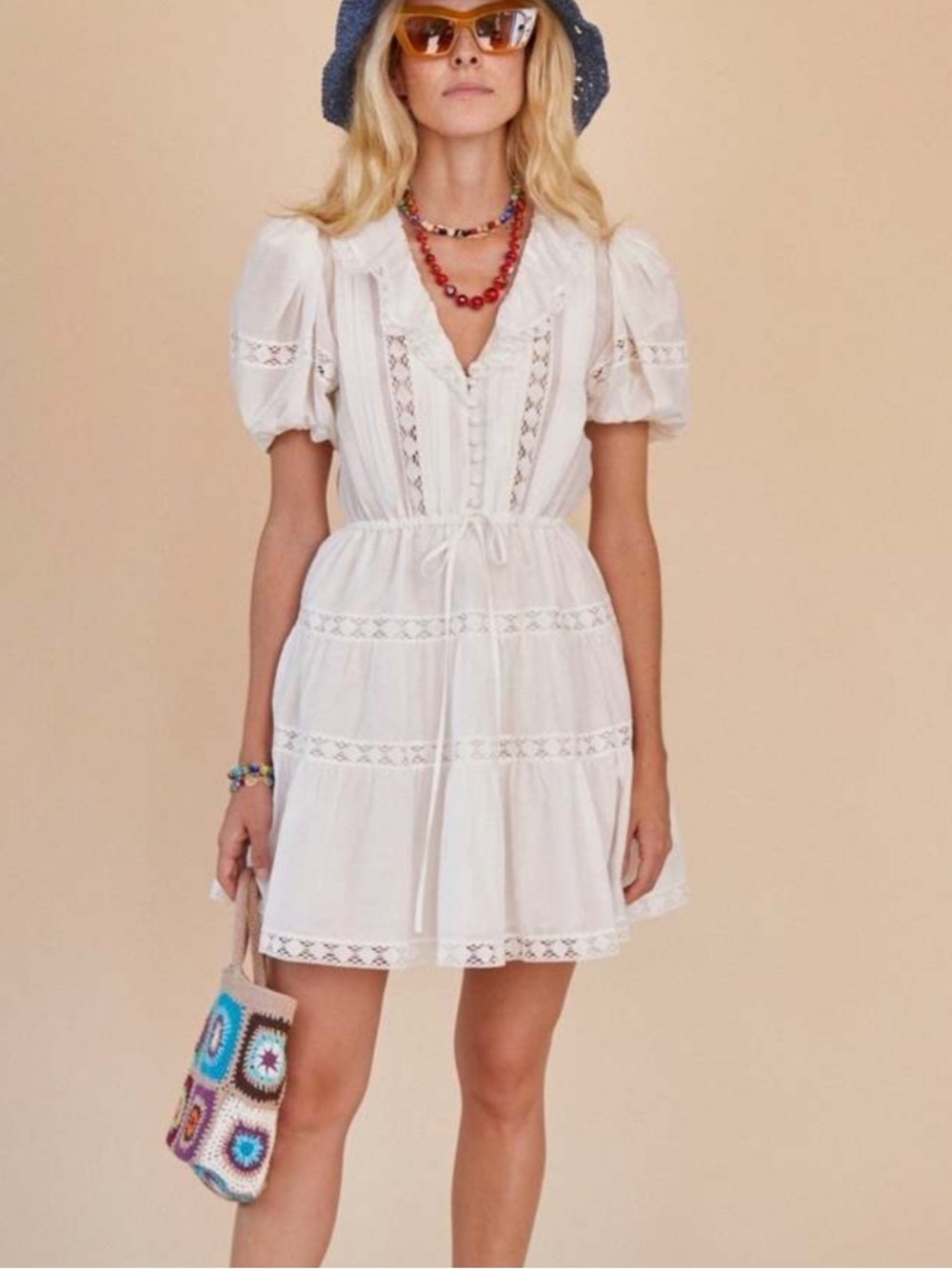 ISO of Hunter Bell New York Darby Lace Mini Dress - Size M